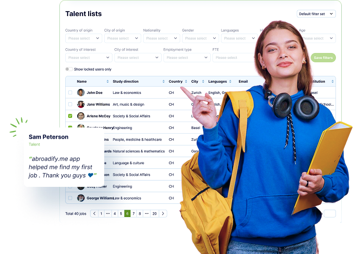 aBROADIFY Services for talents